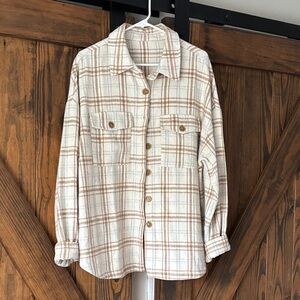 Plaid Button-Up Shirt